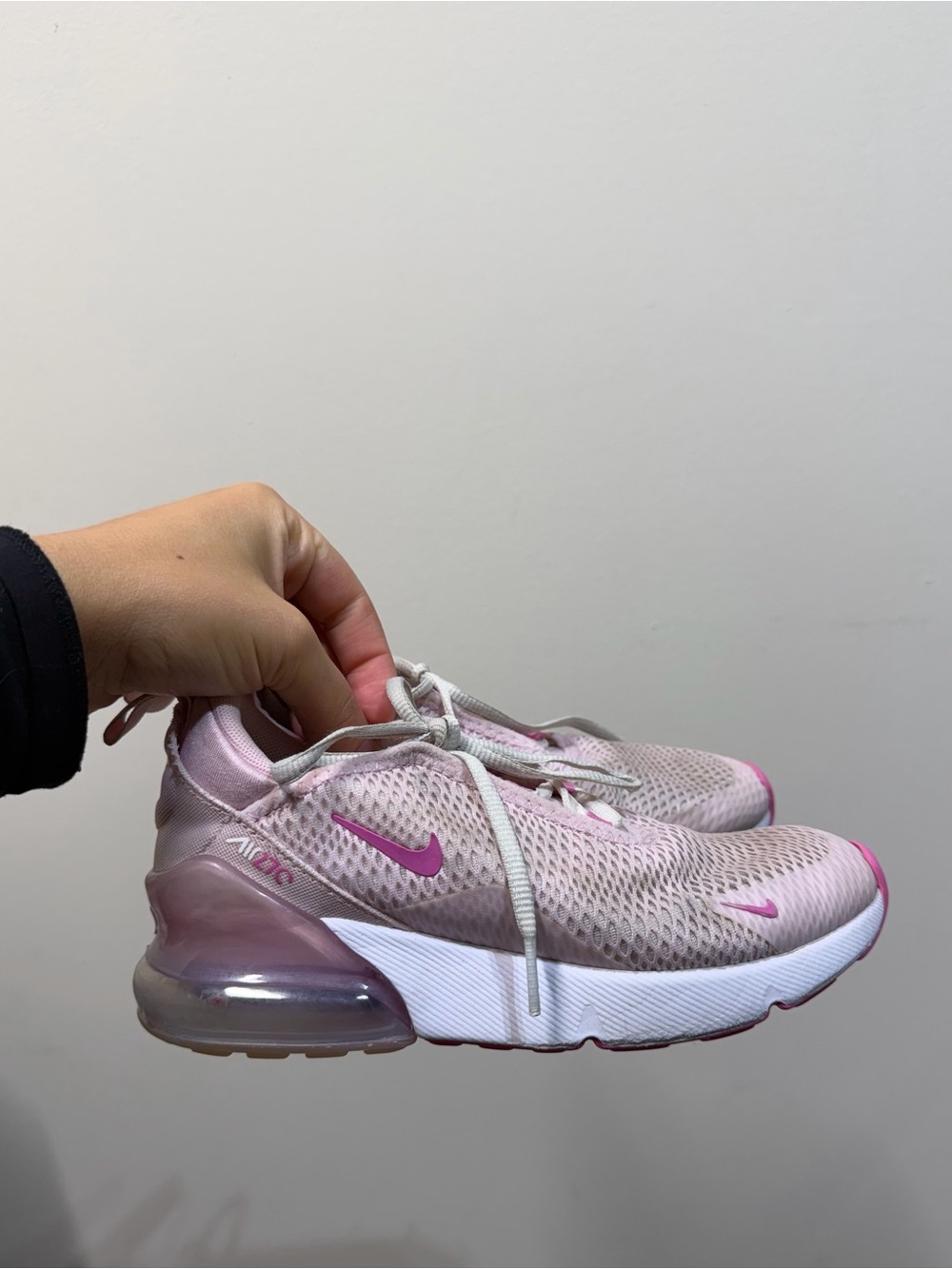 Nike Pink and Light Pink Air Cushion Kids Sneakers